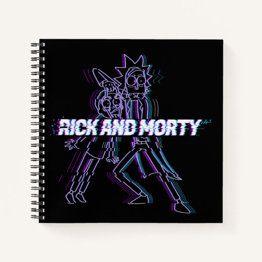 RICKおよびMORTY™ |キラキラ輝くリックとモーティ ノートブック (正面)