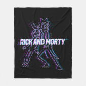 RICKおよびMORTY™ |キラキラ輝くリックとモーティ フリースブランケット (正面)