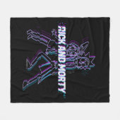 RICKおよびMORTY™ |キラキラ輝くリックとモーティ フリースブランケット (正面(横))