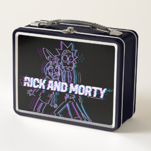 RICKおよびMORTY™ キラキラ輝くリックとモーティ メタルランチボックス