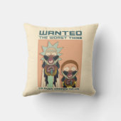 RICKおよびMORTY™ |グロルゾ氏がポスターを望む クッション (裏面)