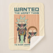 RICKおよびMORTY™ |グロルゾ氏がポスターを望む シェルパブランケット (正面)