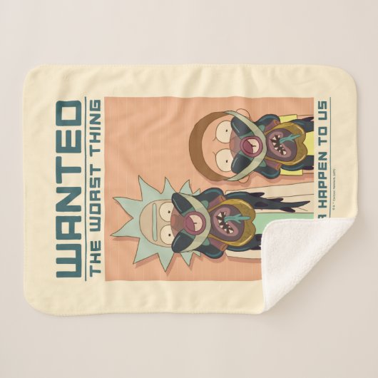 RICKおよびMORTY™ |グロルゾ氏がポスターを望む シェルパブランケット (正面(横))