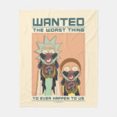 RICKおよびMORTY™ |グロルゾ氏がポスターを望む フリースブランケット (正面)