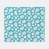 RICKおよびMORTY™ |スミス家長パターン フリースブランケット (正面(横))