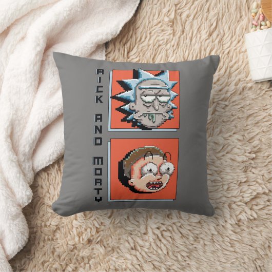 RICKおよびMORTY™ |ピクセルバースパネルグラフィック クッション (ブランケット)