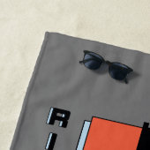 RICKおよびMORTY™ |ピクセルバースパネルグラフィック ビーチタオル (インサイチュ)