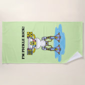 RICKおよびMORTY™ |ピックルリックトイレメッチ ビーチタオル (正面)