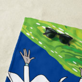 RICKおよびMORTY™ |ポータルから外れる ビーチタオル (インサイチュ)