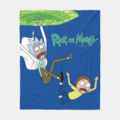 RICKおよびMORTY™ |ポータルから外れる フリースブランケット (正面)