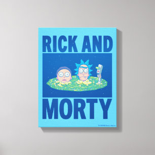 RICKおよびMORTY™  ポータルを通じてのピーク キャンバスプリント