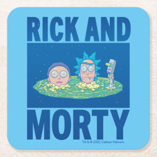 RICKおよびMORTY™  ポータルを通じてのピーク スクエアペーパーコースター