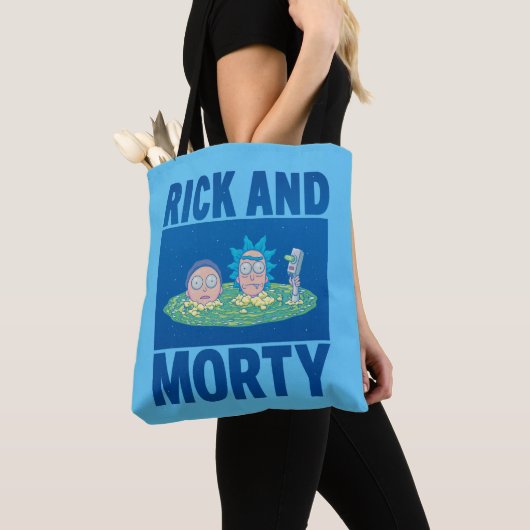 RICKおよびMORTY™ |ポータルを通じてのピーク トートバッグ (クローズアップ)