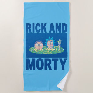 RICKおよびMORTY™  ポータルを通じてのピーク ビーチタオル