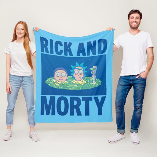 RICKおよびMORTY™ |ポータルを通じてのピーク フリースブランケット (インサイチュ)