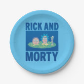 RICKおよびMORTY™ |ポータルを通じてのピーク ペーパープレート (正面)