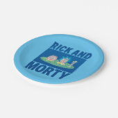 RICKおよびMORTY™ |ポータルを通じてのピーク ペーパープレート (アングル)