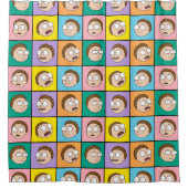 RICKおよびMORTY™ モーティの気分 シャワーカーテン (正面)