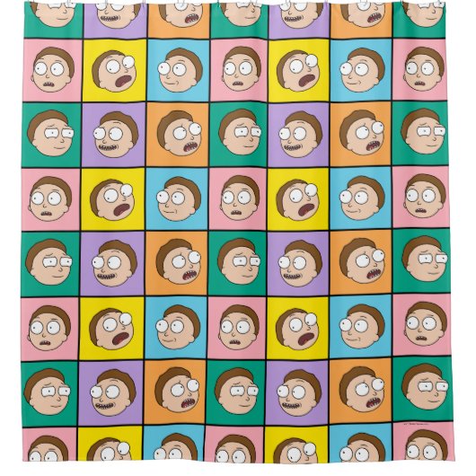 RICKおよびMORTY™ モーティの気分 シャワーカーテン (正面)