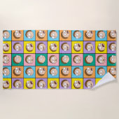 RICKおよびMORTY™ モーティの気分 ビーチタオル (正面)