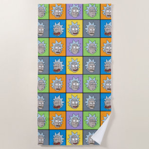 RICKおよびMORTY™  リックの気分 ビーチタオル