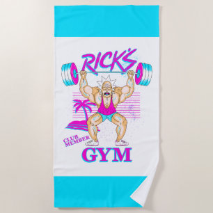 RICKおよびMORTY™  リックズジムクラブのメンバー ビーチタオル