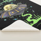 RICKおよびMORTY™ | 図解入りの、写真付きの宇宙フライトグラフィック シェルパブランケット (3/4)