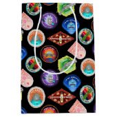 RICKおよびMORTY™ |外部空間パッチパターン ミディアムペーパーバッグ (正面)