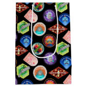 RICKおよびMORTY™ |外部空間パッチパターン ミディアムペーパーバッグ (裏面)