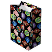 RICKおよびMORTY™ |外部空間パッチパターン ミディアムペーパーバッグ (裏面アングル)