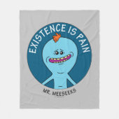 RICKおよびMORTY™ |存在は痛み フリースブランケット (正面)