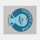 RICKおよびMORTY™ |存在は痛み フリースブランケット (正面(横))