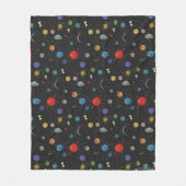 RICKおよびMORTY™ |宇宙パターン フリースブランケット (正面)