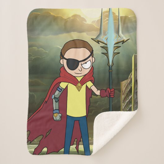 RICKおよびMORTY™ |悪のモーティ シェルパブランケット (正面)