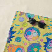 RICKおよびMORTY™ |感染したスミスファミリーパターン ビーチタオル (インサイチュ)