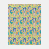 RICKおよびMORTY™ |感染したスミスファミリーパターン フリースブランケット (正面)