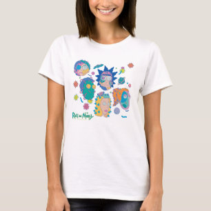 RICKおよびMORTY™  感染したスミスファミリーパターン Tシャツ