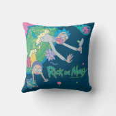 RICKおよびMORTY™ |感染したポータルから落下 クッション (裏面)