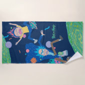 RICKおよびMORTY™ |感染したポータルのジャンプ ビーチタオル (正面)