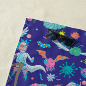 RICKおよびMORTY™ 感染した細胞間の|パターン ビーチタオル (インサイチュ)