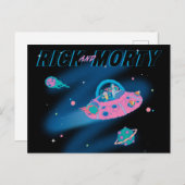 RICKおよびMORTY™ |旅行スルー宇宙 インビテーションポストカード (正面/裏面)