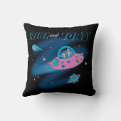 RICKおよびMORTY™ |旅行スルー宇宙 クッション (裏面)