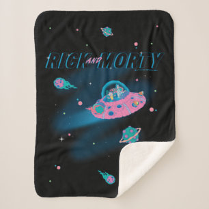 RICKおよびMORTY™  旅行スルー宇宙 シェルパブランケット