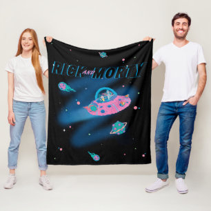 RICKおよびMORTY™  旅行スルー宇宙 フリースブランケット