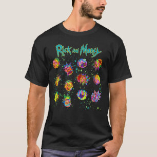 RICKおよびMORTY™  旋回サイケデリックパターン Tシャツ