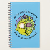 RICKおよびMORTY™ |様式化されたモーティフライ引用文 プランナー手帳 (正面)