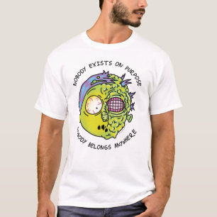 RICKおよびMORTY™  様式化されたモーティフライ引用文 Tシャツ
