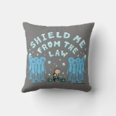 RICKおよびMORTY™ |法律から私を守る クッション (裏面)