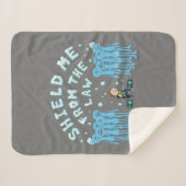 RICKおよびMORTY™ |法律から私を守る シェルパブランケット (正面(横))