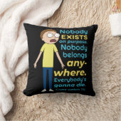 RICKおよびMORTY™ |目的に存在する人はいません クッション (ブランケット)